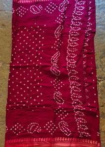 Vibrant Bandhani cotton Silk Dupatta