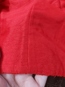 Highneck Red Sequins Tailored Fancy Jacket