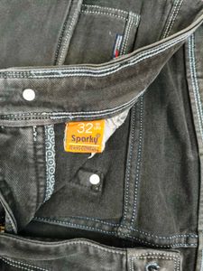 Men's Grey Washed Denim Jeans