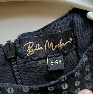 Sparkly Black Embroidered Dress