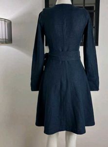 Classic Denim Wrap Dress