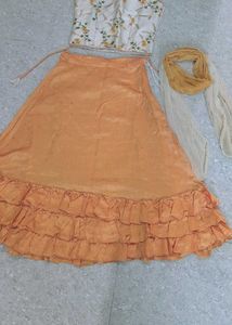Beautiful Orange Lehenga Choli Set