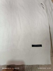 white high neck Sweater