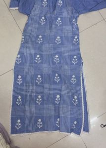 Embellished Dark Blue Kurta