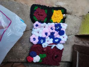 Pack Of 1mobile Crochet Pouch