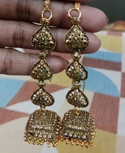 Stylish Hanging Square Jhumki With Kanuti