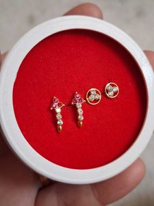 Elegant Gold Nose Pins Set