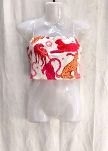 82209. Leopard Print Crop Top