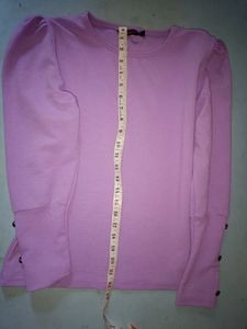 Stylish Lavender Puff Sleeve Top