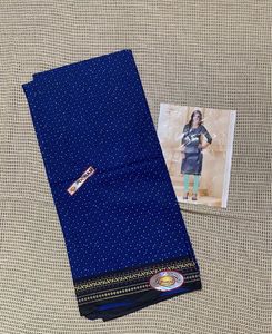 Elegant Navy Blue Kurta Material