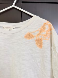 M&amp;S Embroidered Casual T-Shirt