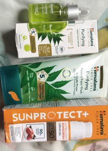 Himalaya Neem Purifying Skincare Set serum face wa