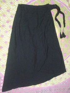 Black Wrap Around Skirt