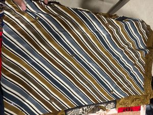 Elegant Floral &amp; Striped Saree