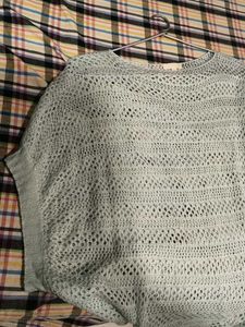 Light Blue Knit Top