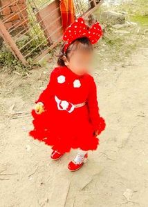 Festive Red Dress for Little Ones