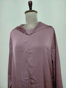 Elegant Flowy Mauve Ethnic Gown