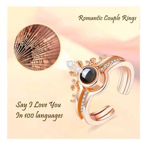 100 languages Crown Ring