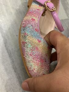 Sparkly Heart Ballet Flats