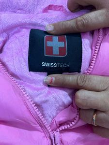 SWISS TECH Cute Pink Padded Jacket