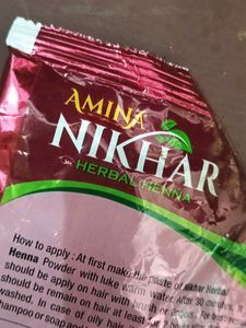 Amina Nikhar Herbal Henna Hair Colour