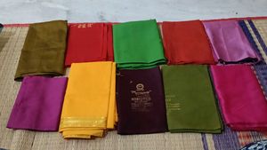 60 Multi-Color Silk Fabric blouse pieces &amp; s