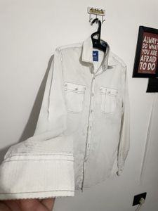 Men's White Casual Shirt