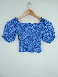 Tweens Blue Crop Top (Women)