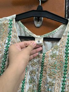 Embroidered Cotton Kurta