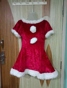 Festive Red velvet Santa Dress