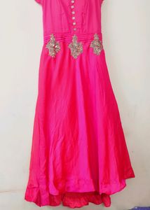 Hot Pink Embellished Dress