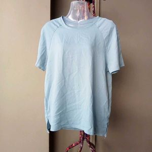 Light Blue Raglan Sleeve T-Shirt