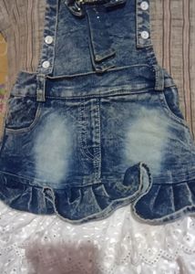 Girls Denim Dungree