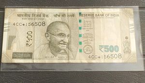 Five Hundred Rs Star Note