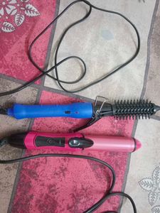 2 COMBO OF Hair Curler and Straightener Set
