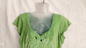 Y2K fluorescent green top