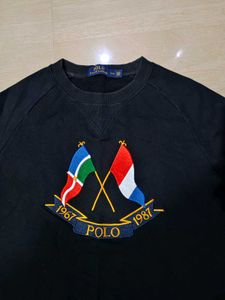Polo Ralph Lauren Cross Flags Sweatshirt Black