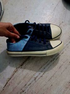 North Star Blue Denim Sneakers