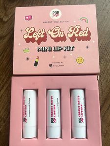 Set of 3 Pop XO Matte Lipsticks + Lip/Cheek Rouge
