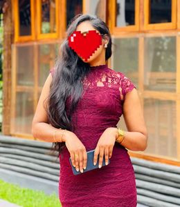 Lace Burgundy Bodycon
