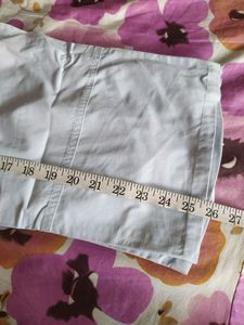 cotton sky blue capri