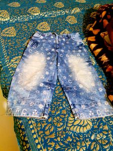 Boys Capri Jeans Stretchable