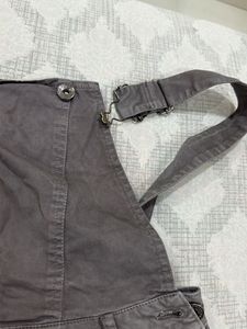 Women's Grey Cotton dungree