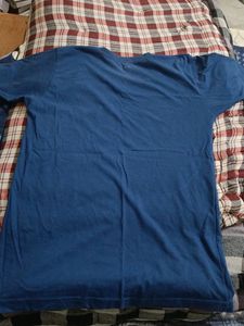 Blue V Neck Tshirt For Women