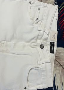 Focus Jeans White High Rise Denim