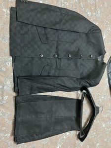 Men's Black jodhpuris coat pant set