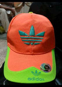 Orange & Lime Adidas Cap