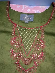 Stylish Green Embroidered Kurta