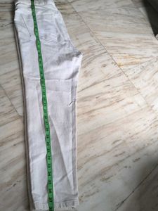 Classic White Denim Pants