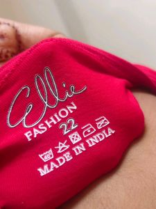 Cute Red Pinafore Dress